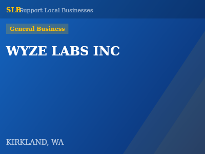 WYZE LABS INC — General Business in KIRKLAND, WA