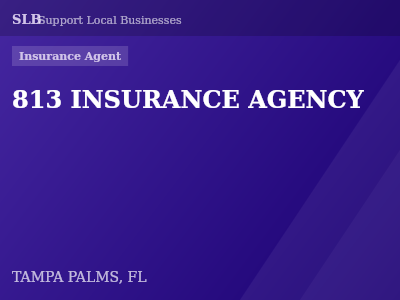 813 INSURANCE AGENCY — Insurance Agent in TAMPA PALMS, FL
