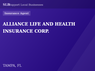 ALLIANCE LIFE AND HEALTH INSURANCE CORP. — Insurance Agent in TAMPA, FL