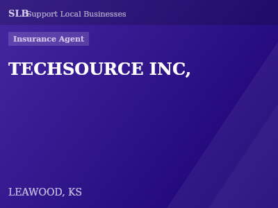 TECHSOURCE INC, — Insurance Agent in LEAWOOD, KS