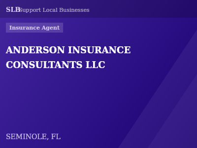 ANDERSON INSURANCE CONSULTANTS LLC — Insurance Agent in SEMINOLE, FL
