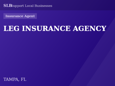 LEG INSURANCE AGENCY — Insurance Agent in TAMPA, FL
