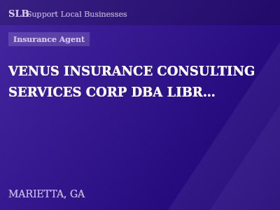 VENUS INSURANCE CONSULTING SERVICES CORP DBA LIBRE COMMERCIAL INSURANCE GROUP — Insurance Agent in MARIETTA, GA
