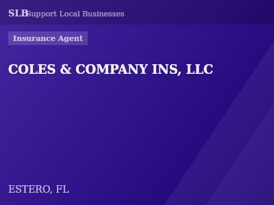 COLES & COMPANY INS, LLC — Insurance Agent in ESTERO, FL