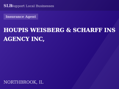 HOUPIS WEISBERG & SCHARFF INS AGENCY INC, — Insurance Agent in NORTHBROOK, IL