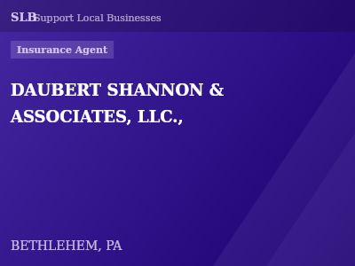 DAUBERT SHANNON & ASSOCIATES, LLC., — Insurance Agent in BETHLEHEM, PA