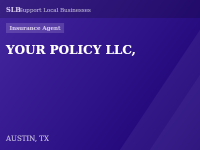 YOUR POLICY LLC, — Insurance Agent in AUSTIN, TX