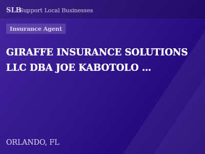 GIRAFFE INSURANCE SOLUTIONS LLC DBA JOE KABOTOLO AGENCY — Insurance Agent in ORLANDO, FL