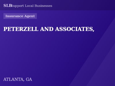 PETERZELL AND ASSOCIATES, — Insurance Agent in ATLANTA, GA