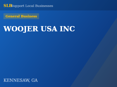 WOOJER USA INC — General Business in KENNESAW, GA