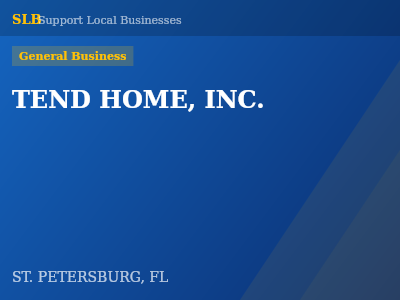 TEND HOME, INC. — General Business in ST. PETERSBURG, FL