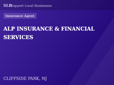 ALP INSURANCE & FINANCIAL SERVICES — Insurance Agent in CLIFFSIDE PARK, NJ