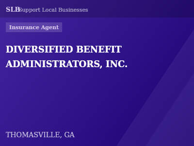 DIVERSIFIED BENEFIT ADMINISTRATORS, INC. — Insurance Agent in THOMASVILLE, GA