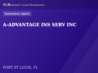 A-ADVANTAGE INS SERV INC — Insurance Agent in PORT ST LUCIE, FL
