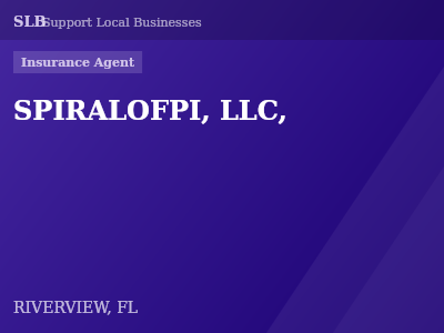 SPIRALOFPI, LLC, — Insurance Agent in RIVERVIEW, FL
