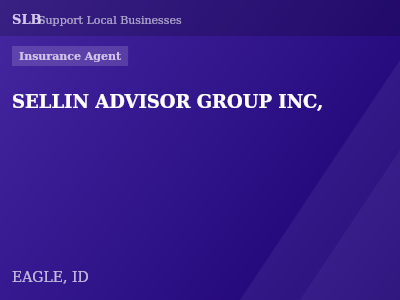SELLIN ADVISOR GROUP INC, — Insurance Agent in EAGLE, ID