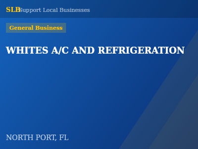 WHITES A/C AND REFRIGERATION — General Business in NORTH PORT, FL