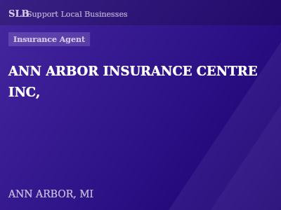 ANN ARBOR INSURANCE CENTRE INC, — Insurance Agent in ANN ARBOR, MI