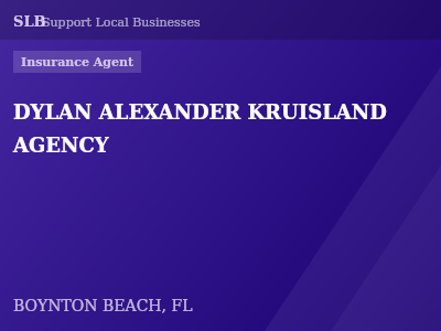 DYLAN ALEXANDER KRUISLAND AGENCY — Insurance Agent in BOYNTON BEACH, FL