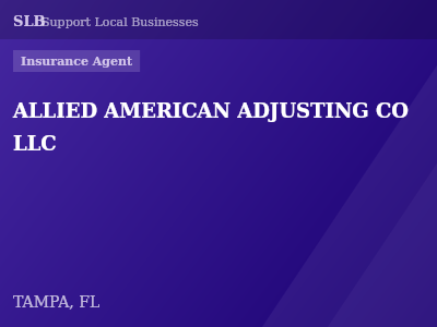 ALLIED AMERICAN ADJUSTING CO LLC — Insurance Agent in TAMPA, FL