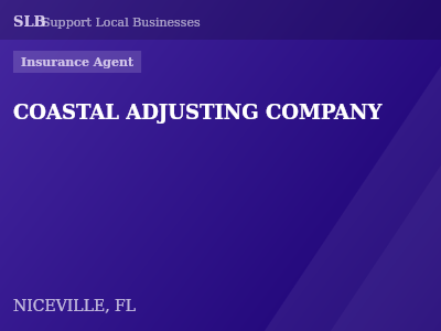 COASTAL ADJUSTING COMPANY — Insurance Agent in NICEVILLE, FL