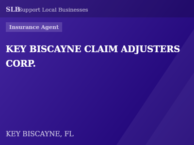 KEY BISCAYNE CLAIM ADJUSTERS CORP. — Insurance Agent in KEY BISCAYNE, FL