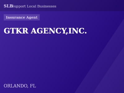GTKR AGENCY,INC. — Insurance Agent in ORLANDO, FL