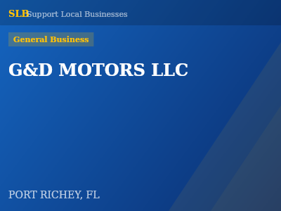 G&D MOTORS LLC — General Business in PORT RICHEY, FL