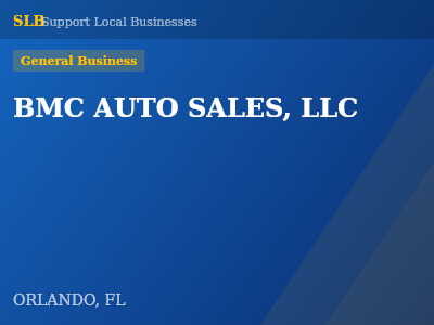 BMC AUTO SALES, LLC — General Business in ORLANDO, FL