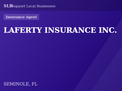 LAFERTY INSURANCE INC. — Insurance Agent in SEMINOLE, FL