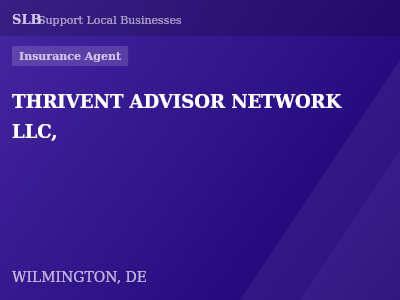 THRIVENT ADVISOR NETWORK LLC, — Insurance Agent in WILMINGTON, DE