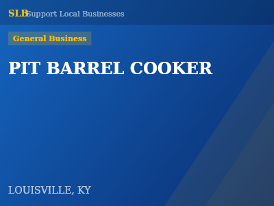 PIT BARREL COOKER — General Business in LOUISVILLE, KY