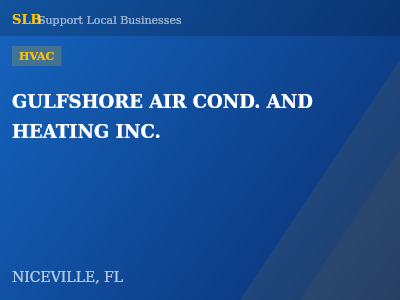 GULFSHORE AIR COND. AND HEATING INC. — HVAC in NICEVILLE, FL