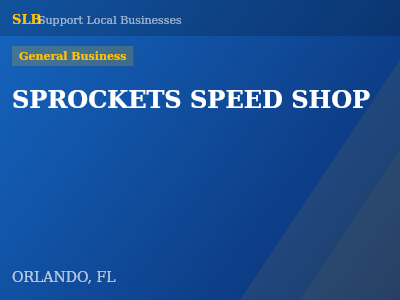 SPROCKETS SPEED SHOP — General Business in ORLANDO, FL