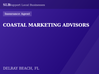 COASTAL MARKETING ADVISORS — Insurance Agent in DELRAY BEACH, FL