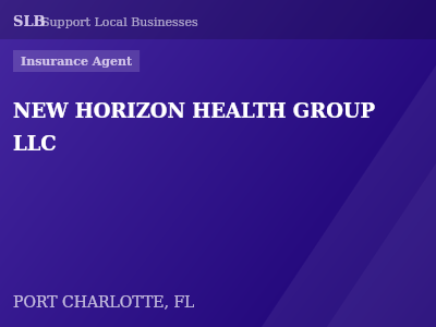 NEW HORIZON HEALTH GROUP LLC — Insurance Agent in PORT CHARLOTTE, FL