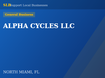 ALPHA CYCLES LLC — General Business in NORTH MIAMI, FL