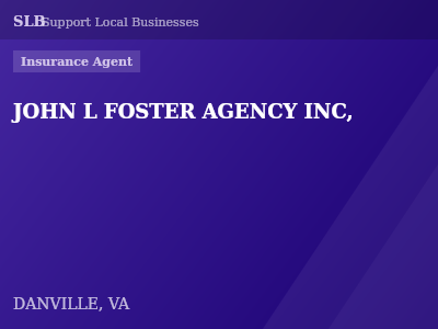 JOHN L FOSTER AGENCY INC, — Insurance Agent in DANVILLE, VA