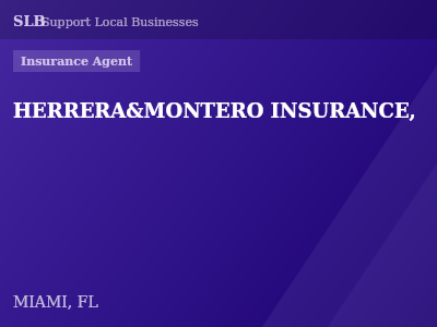 HERRERA&MONTERO INSURANCE, — Insurance Agent in MIAMI, FL