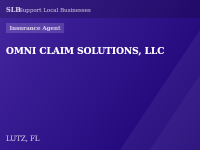 OMNI CLAIM SOLUTIONS, LLC — Insurance Agent in LUTZ, FL