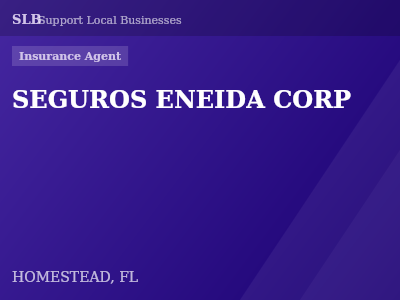 SEGUROS ENEIDA CORP — Insurance Agent in HOMESTEAD, FL