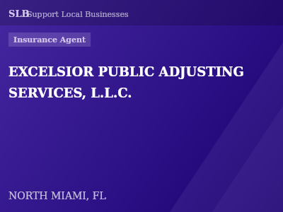 EXCELSIOR PUBLIC ADJUSTING SERVICES, L.L.C. — Insurance Agent in NORTH MIAMI, FL