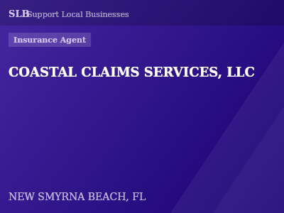 COASTAL CLAIMS SERVICES, LLC — Insurance Agent in NEW SMYRNA BEACH, FL