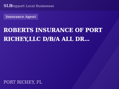 ROBERTS INSURANCE OF PORT RICHEY,LLC D/B/A ALL DRIVERS AUTO INSURANCE — Insurance Agent in PORT RICHEY, FL