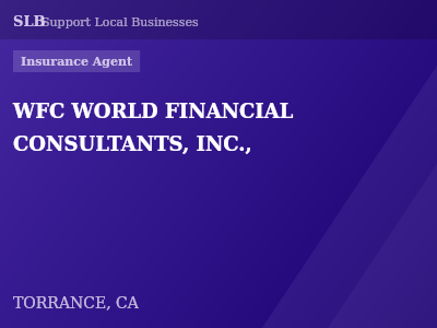 WFC WORLD FINANCIAL CONSULTANTS, INC., — Insurance Agent in TORRANCE, CA