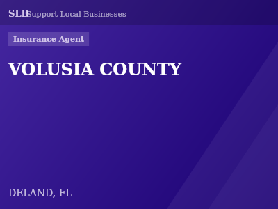 VOLUSIA COUNTY — Insurance Agent in DELAND, FL