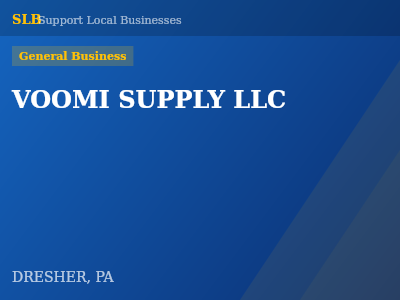 VOOMI SUPPLY LLC — General Business in DRESHER, PA