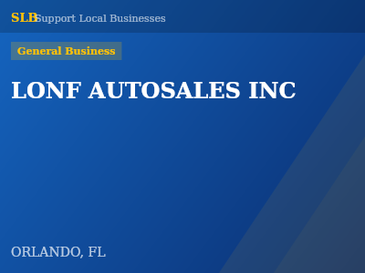 LONF AUTOSALES INC — General Business in ORLANDO, FL