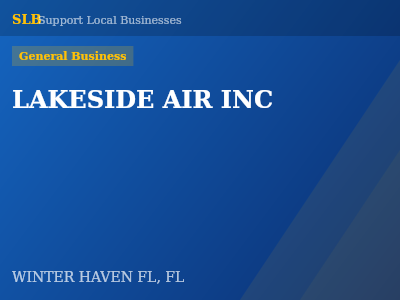LAKESIDE AIR INC — General Business in WINTER HAVEN FL, FL