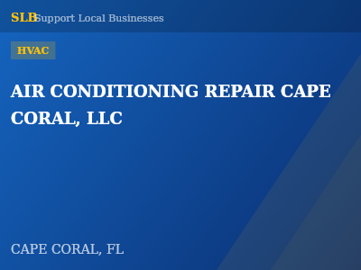 AIR CONDITIONING REPAIR CAPE CORAL, LLC — HVAC in CAPE CORAL, FL